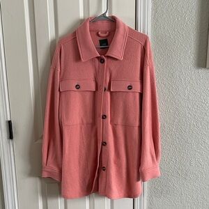 Wild Fable Pink Button-Up Jacket